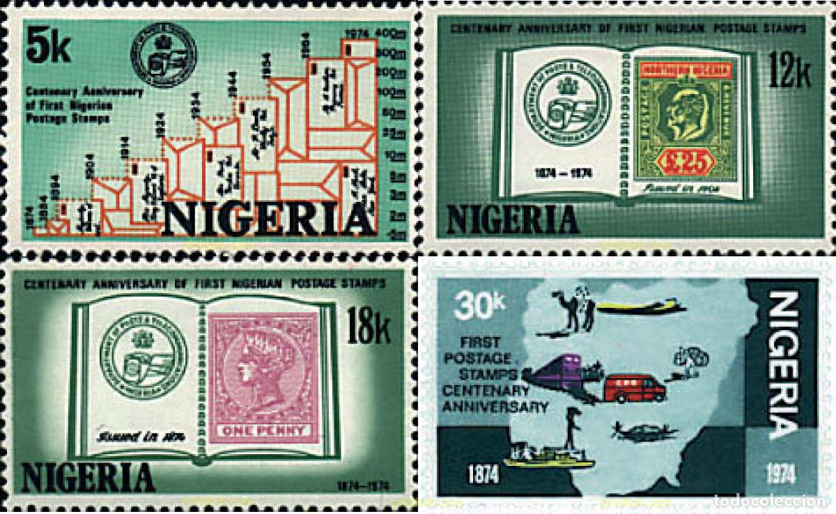 Sellos: 56732 MNH NIGERIA 1974 CENTENARIO DEL PRIMER SELLO DE NIGERIA