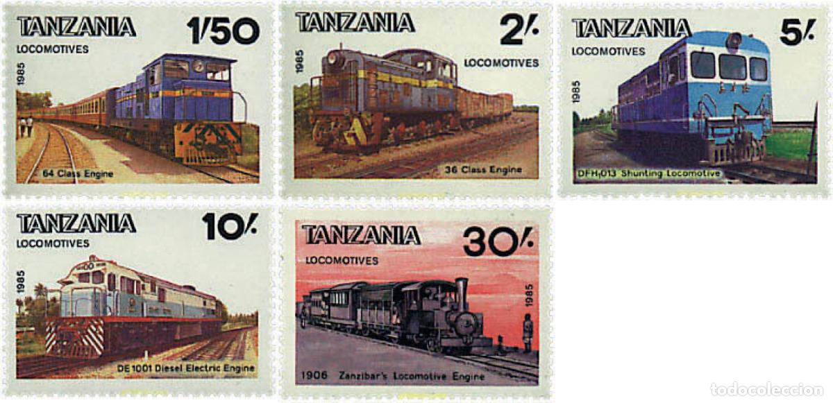 Sellos: 59106 MNH TANZANIA 1985 LOCOMOTORAS