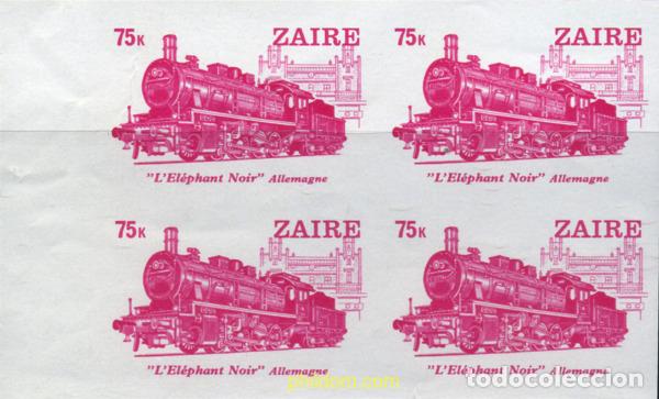 Timbres: 254142 MNH ZAIRE 1980 LOCOMOTORAS