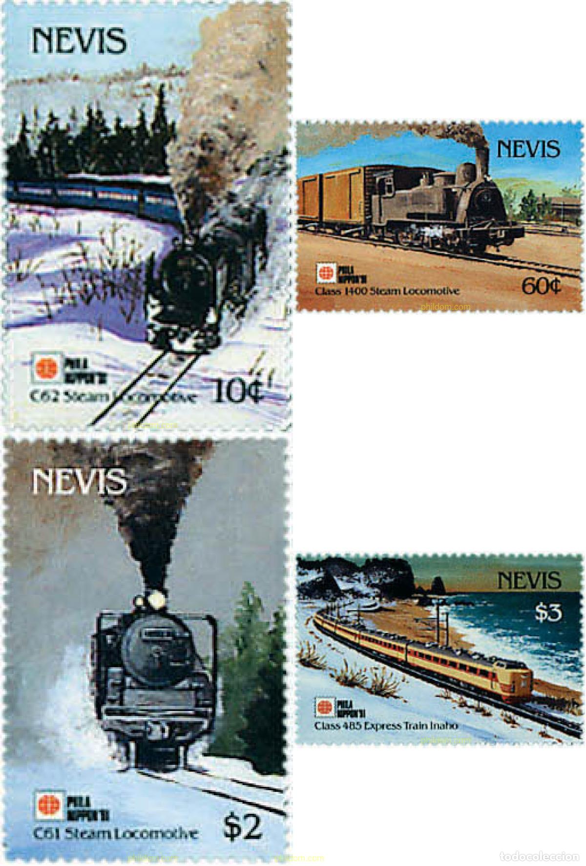 Stamps: 256258 MNH NEVIS 1991 PHILANIPPON 91. EXPOSICION FILATELICA INTERNACIONAL