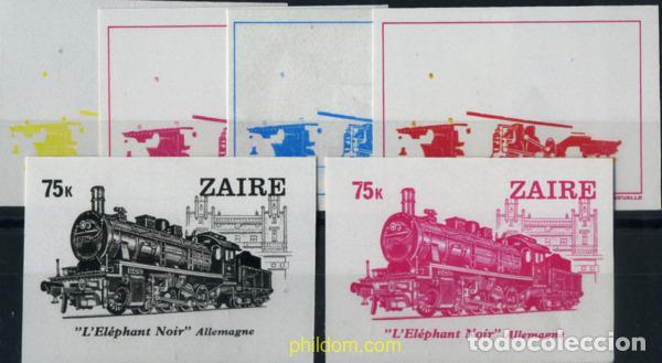 Sellos: 254151 MNH ZAIRE 1980 LOCOMOTORAS
