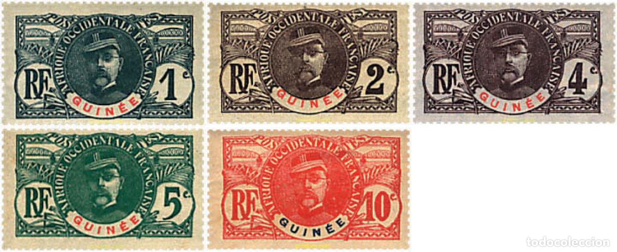 Sellos: 686132 HINGED GUINEA FRANCESA 1906 SERIE BASICA