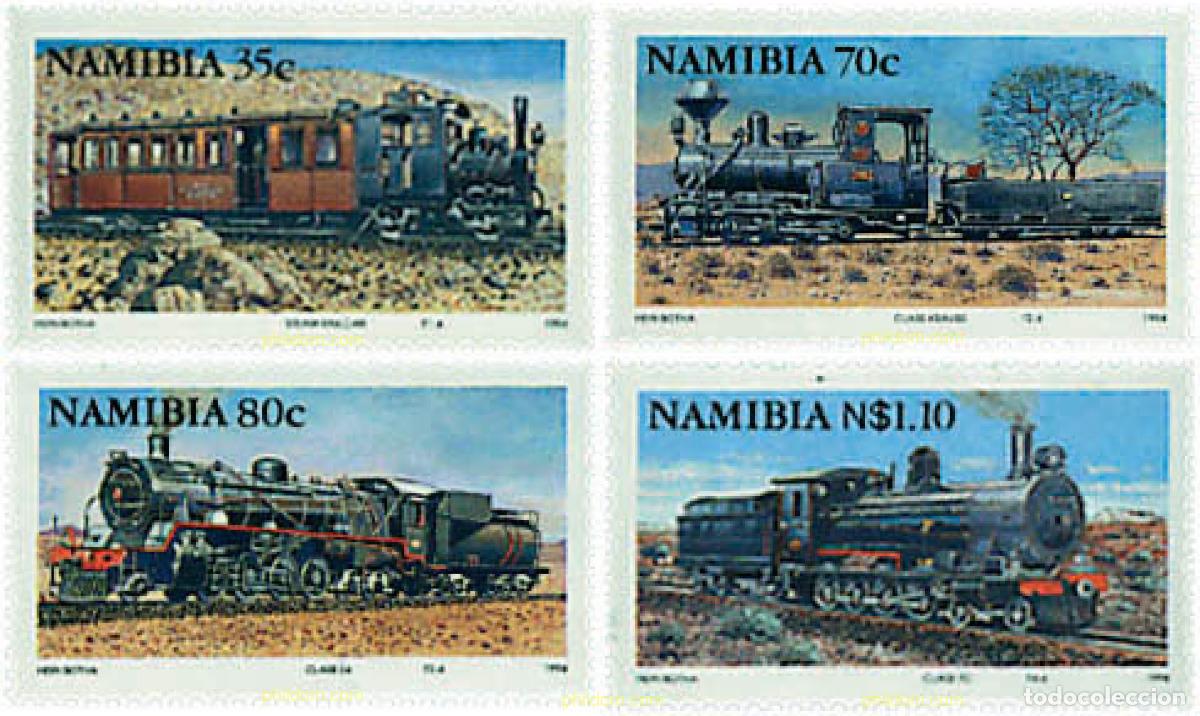 Sellos: 60892 MNH NAMIBIA 1994 LOCOMOTORAS