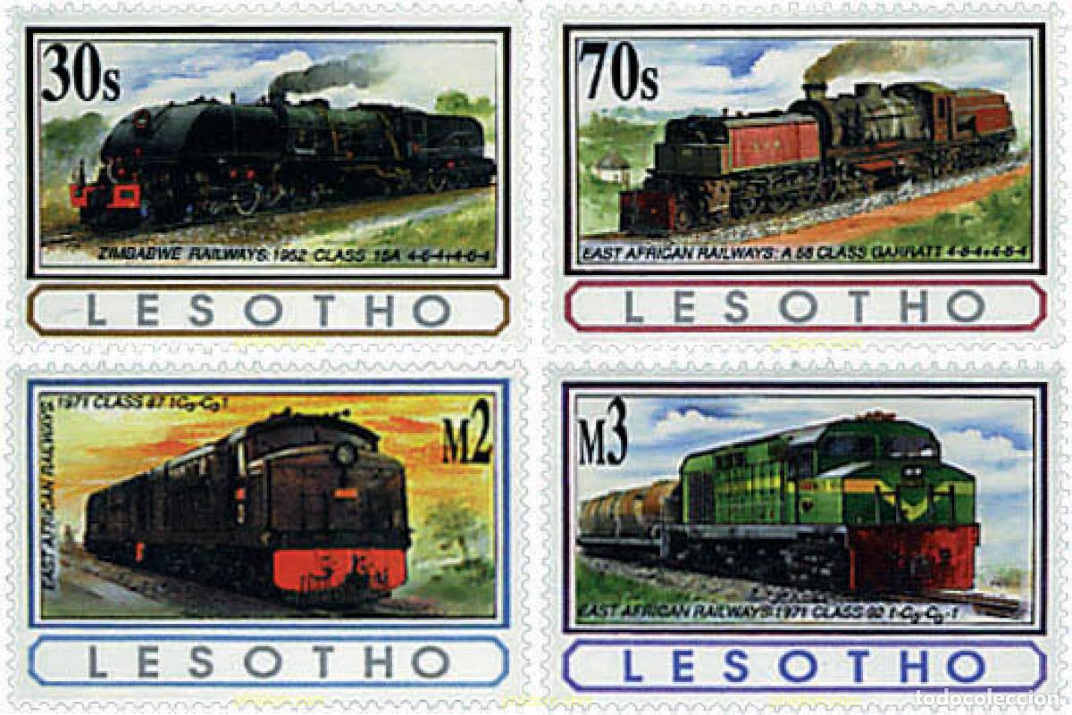 Sellos: 337956 MNH LESOTHO 1993 LOCOMOTORAS DE AFRICA