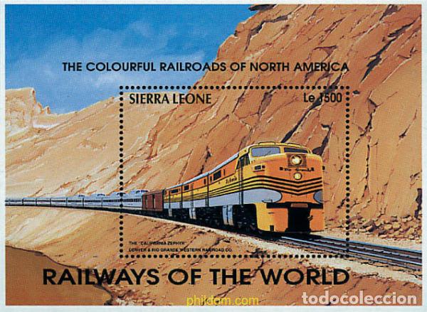 Sellos: 362255 MNH SIERRA LEONA 1995 TRENES DEL MUNDO