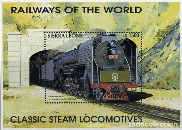 Sellos: 362257 MNH SIERRA LEONA 1995 TRENES DEL MUNDO