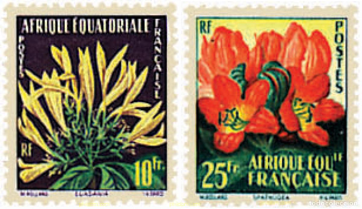 Sellos: 202080 HINGED AFRICA ECUATORIAL FRANCESA 1958 FLORES