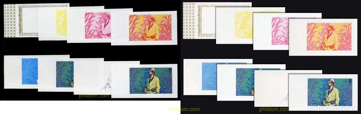Sellos: 204423 MNH BURUNDI 1973 EXPLORACIONES AFRICANAS DE STANLEY Y LIVINGSTONE