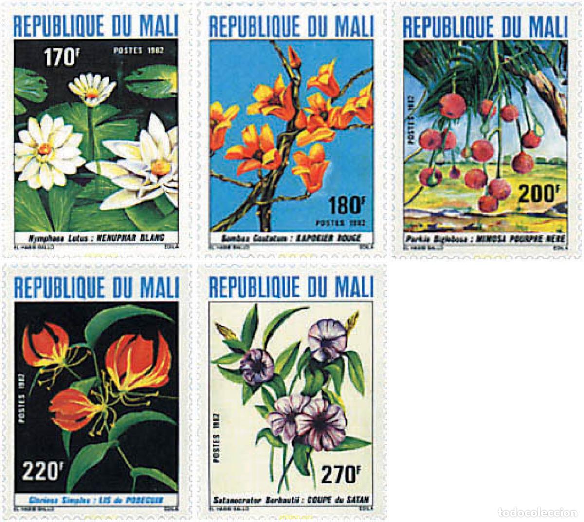 Sellos: 95339 MNH MALI 1982 FLORES DE AFRICA TROPICAL