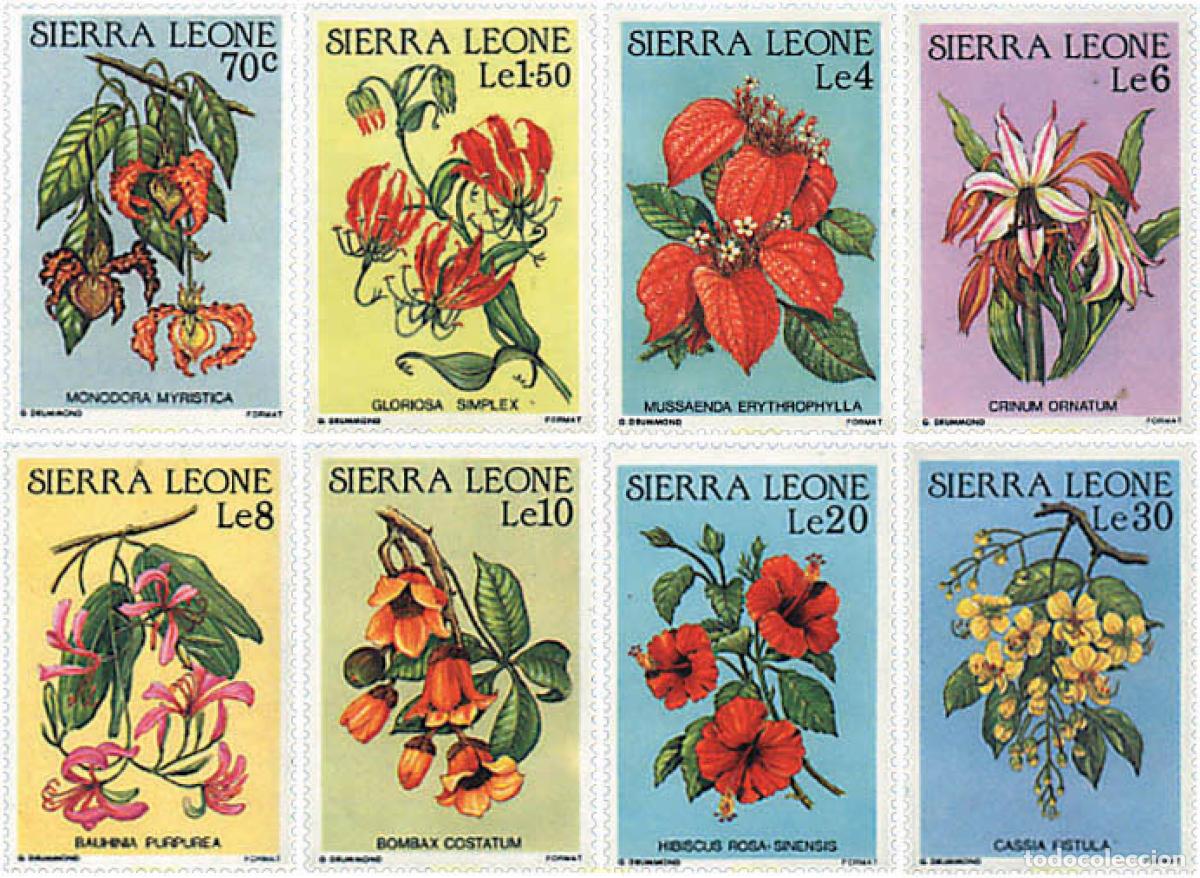 Sellos: 93479 MNH SIERRA LEONA 1986 FLORA DE SIERRA LEONA