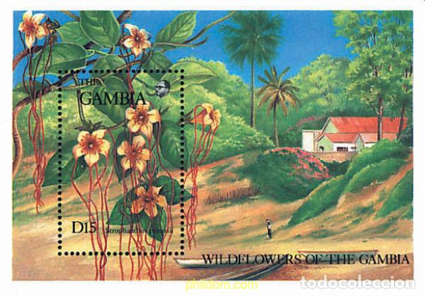 Sellos: 316772 MNH GAMBIA 1987 FLORES DE LA RESERVA NATURAL DE ABUKO