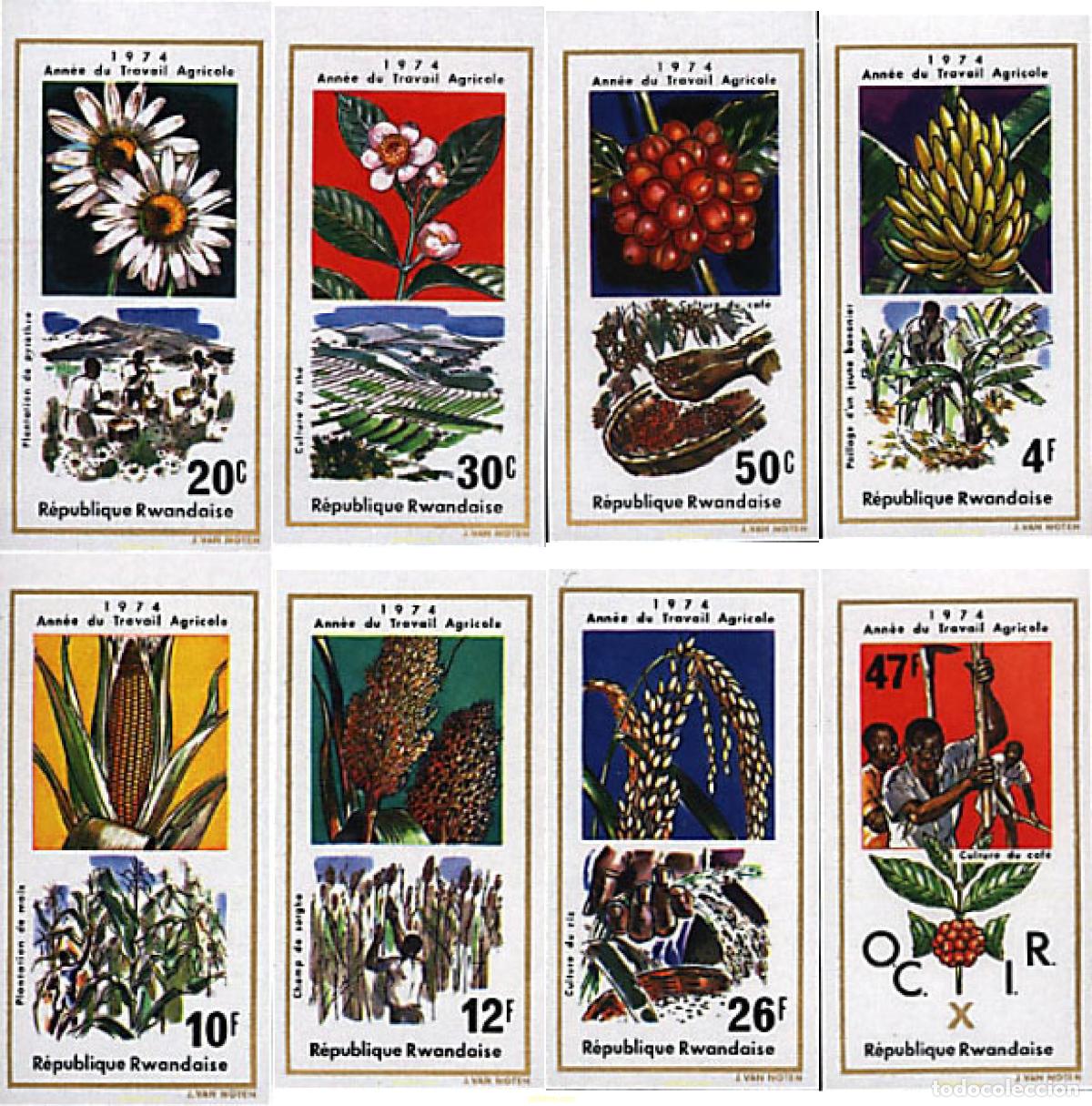 Sellos: 17897 MNH RUANDA 1975 A&Ntilde;O DEL TRABAJO AGRICOLA