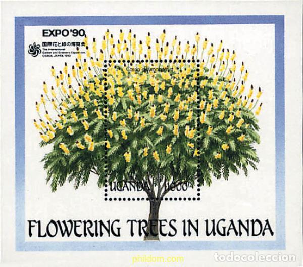Sellos: 297816 MNH UGANDA 1990 EXPO 90. EXPOSICION UNIVERSAL DE JARDINES Y ESPACIOS VERDES DE OSAKA