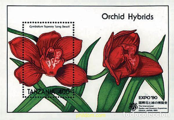 Sellos: 365244 MNH TANZANIA 1990 EXPO 90. EXPOSICION UNIVERSAL DE JARDINES Y ESPACIOS VERDES DE OSAKA. ORQU