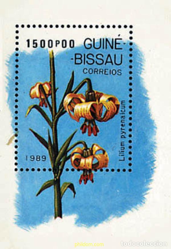 Sellos: 91773 MNH GUINEA BISSAU 1989 LIRIOS