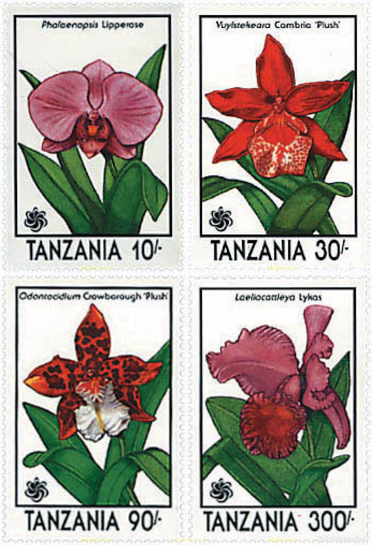 Sellos: 365243 MNH TANZANIA 1990 EXPO 90. EXPOSICION UNIVERSAL DE JARDINES Y ESPACIOS VERDES DE OSAKA. ORQU