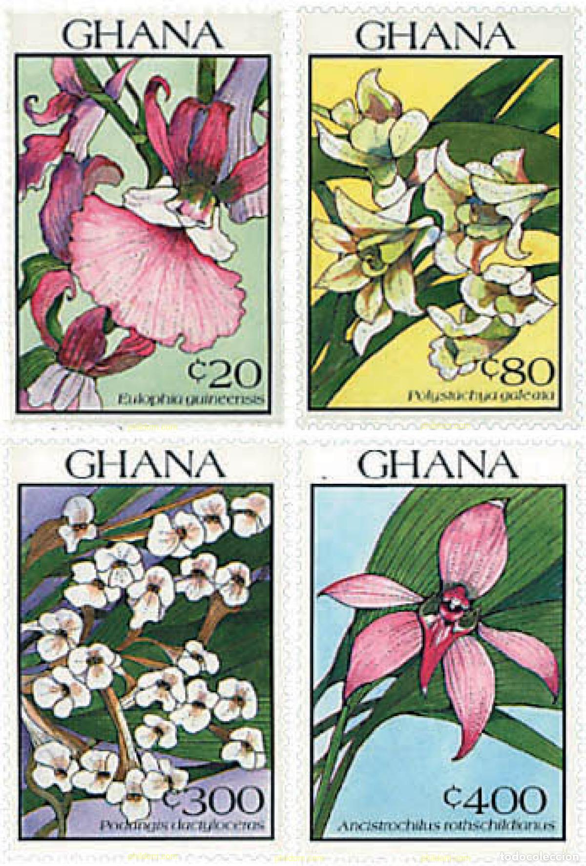 Timbres: 317391 MNH GHANA 1990 ORQUIDEAS