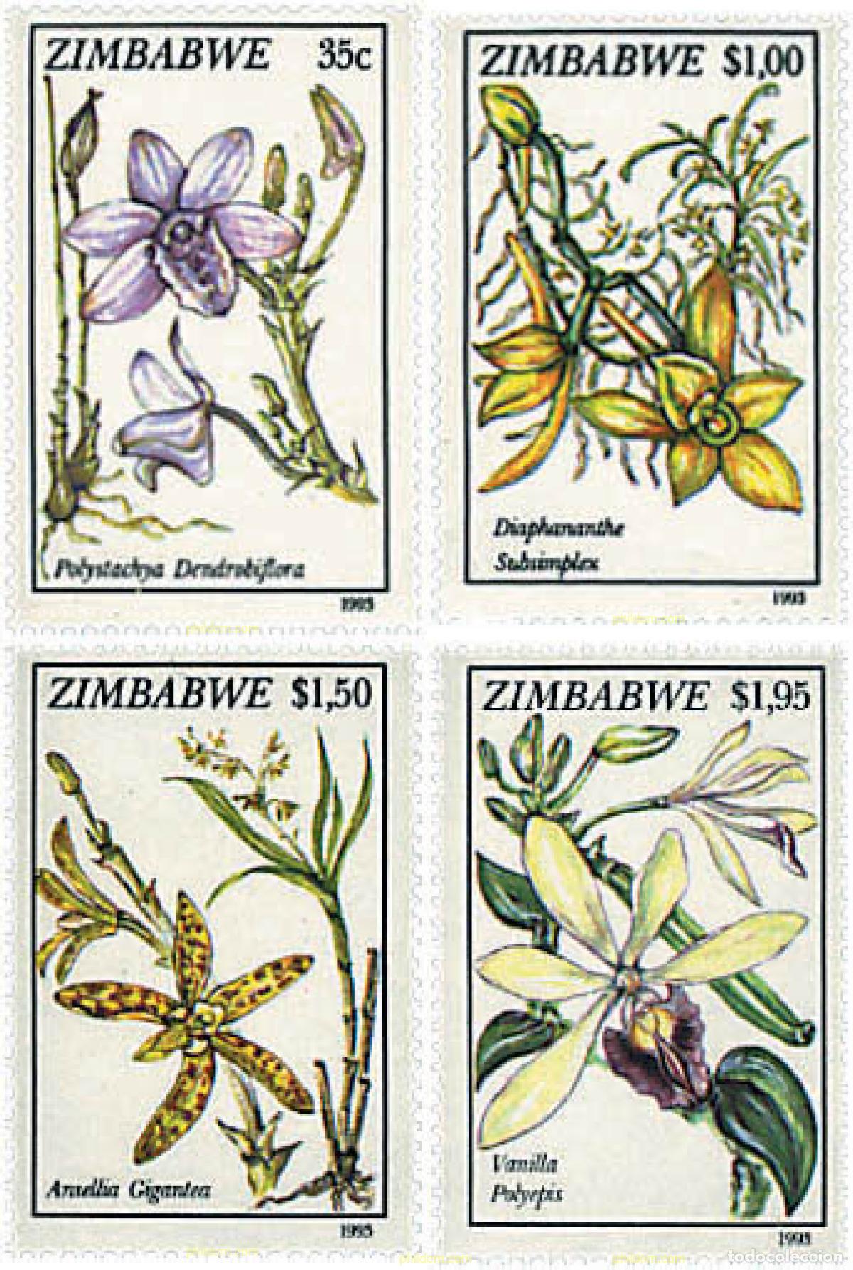 Sellos: 95994 MNH ZIMBABUE 1993 ORQUIDEAS