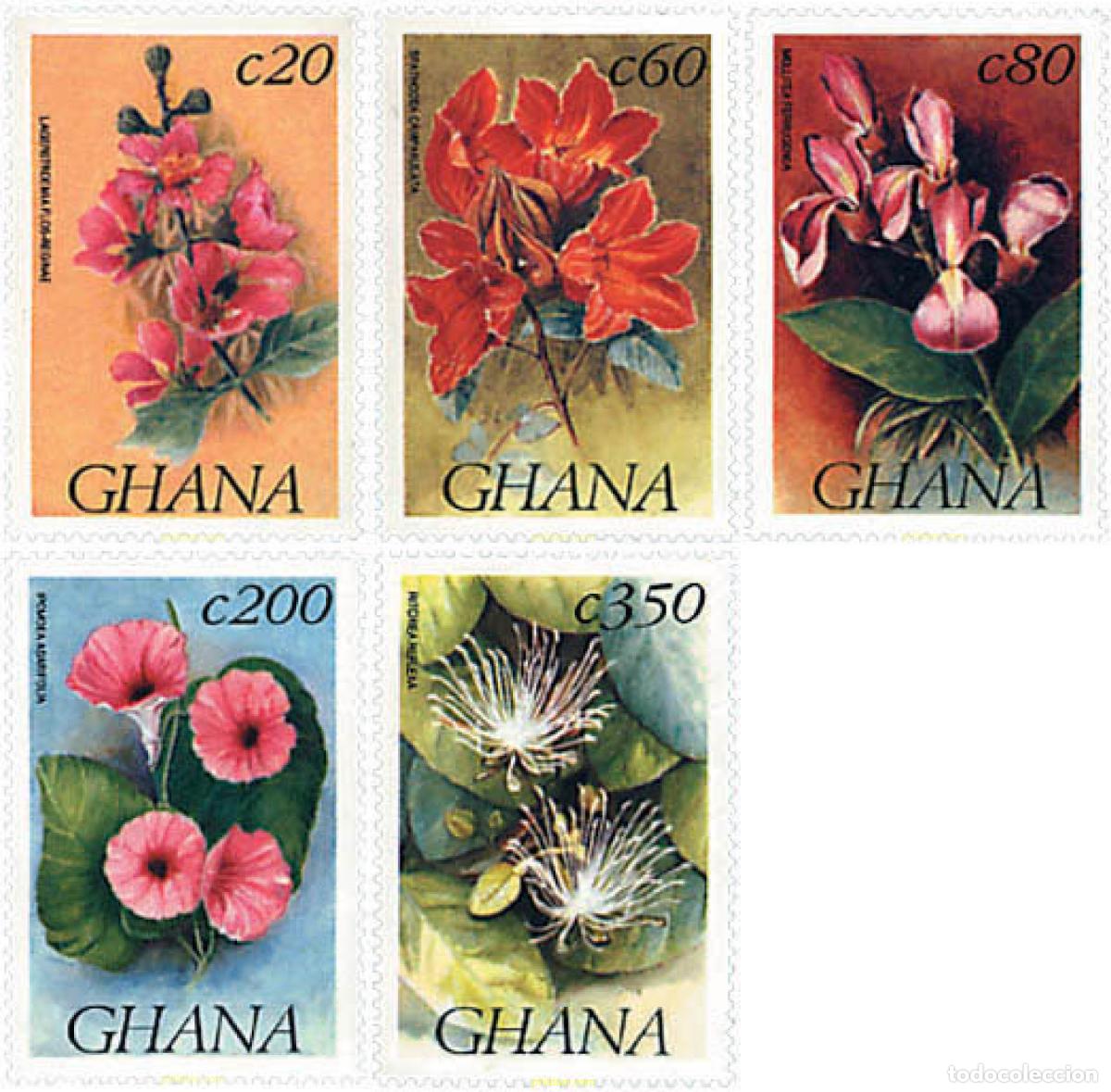 Sellos: 302221 MNH GHANA 1993 FLORES DE GHANA