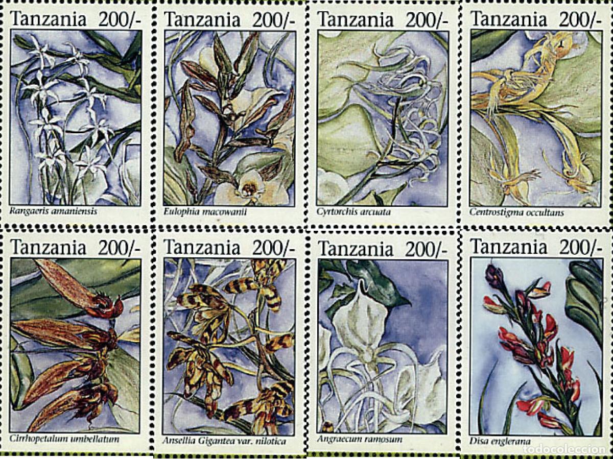 Sellos: 365312 MNH TANZANIA 1994 ORQUIDEAS DE TANZANIA
