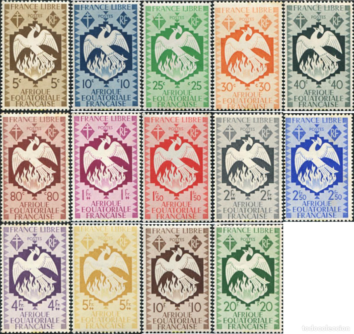 Sellos: 72870 MNH AFRICA ECUATORIAL FRANCESA 1941 AVE FENIX