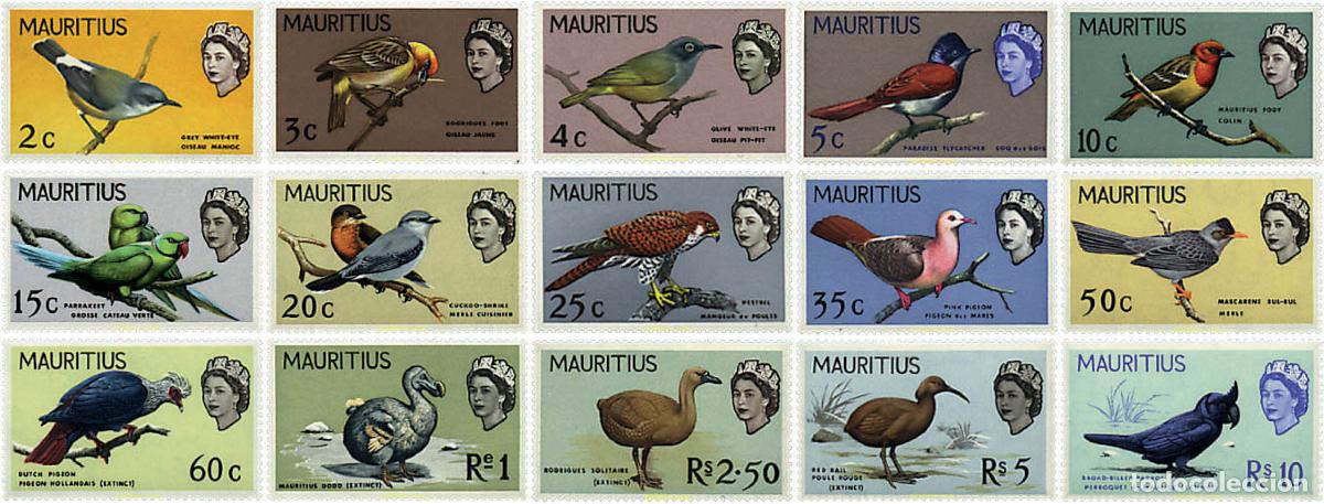 Sellos: 35461 MNH MAURICIO 1965 AVES