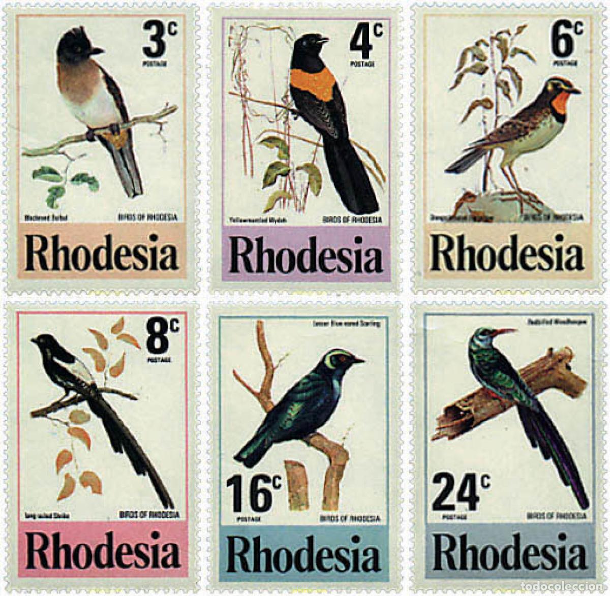 Sellos: 31810 MNH RODESIA 1977 AVES