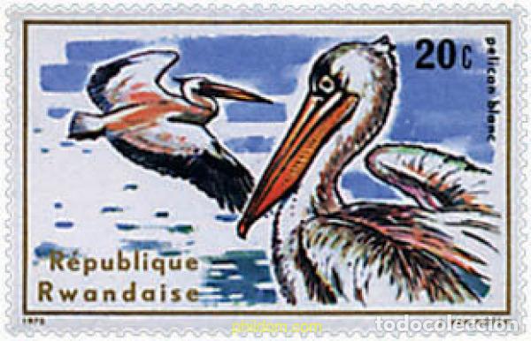 Sellos: 639350 MNH RUANDA 1975 AVES ACUATICAS