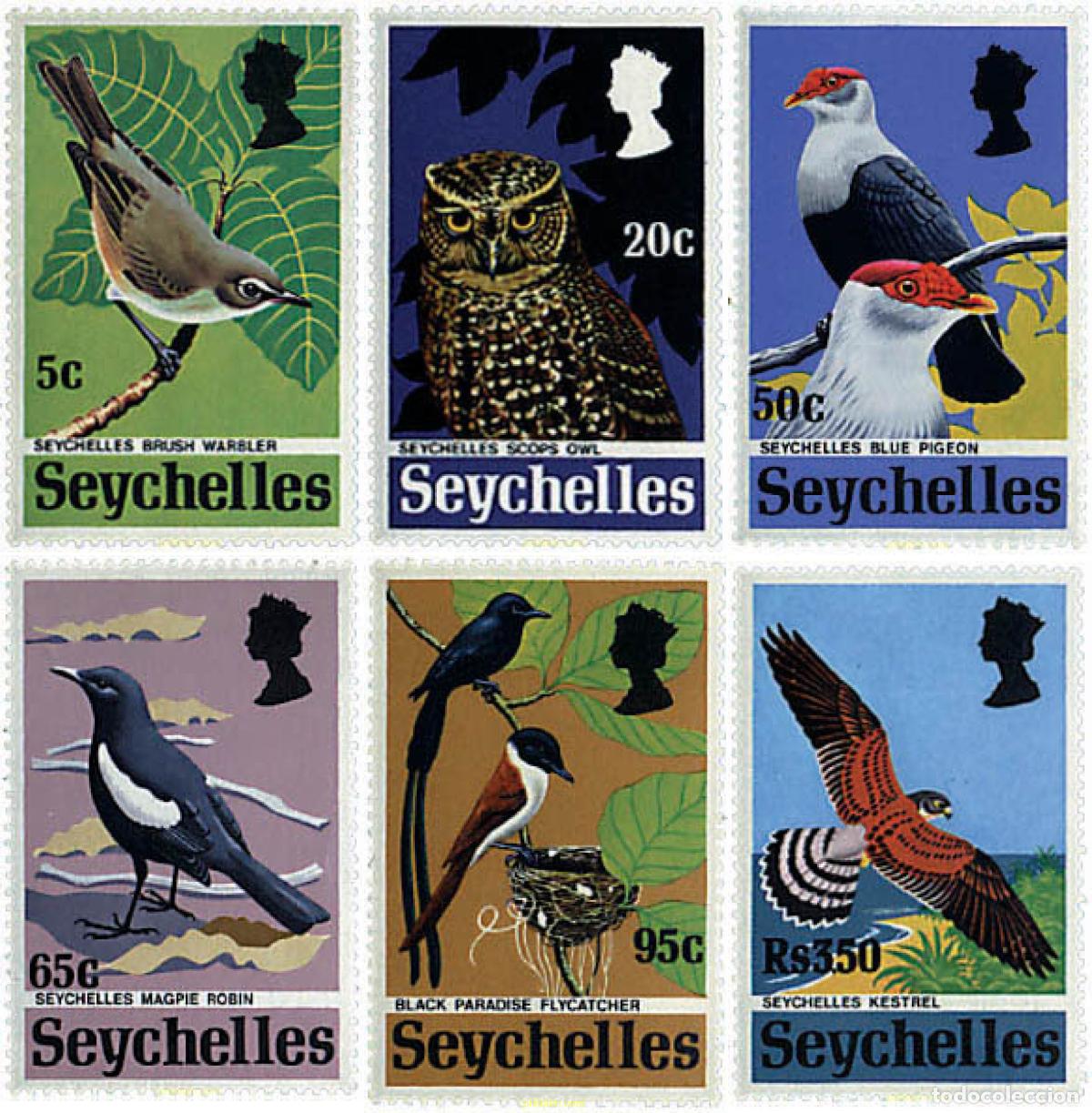 Stamps: 33689 MNH SEYCHELLES 1972 AVES