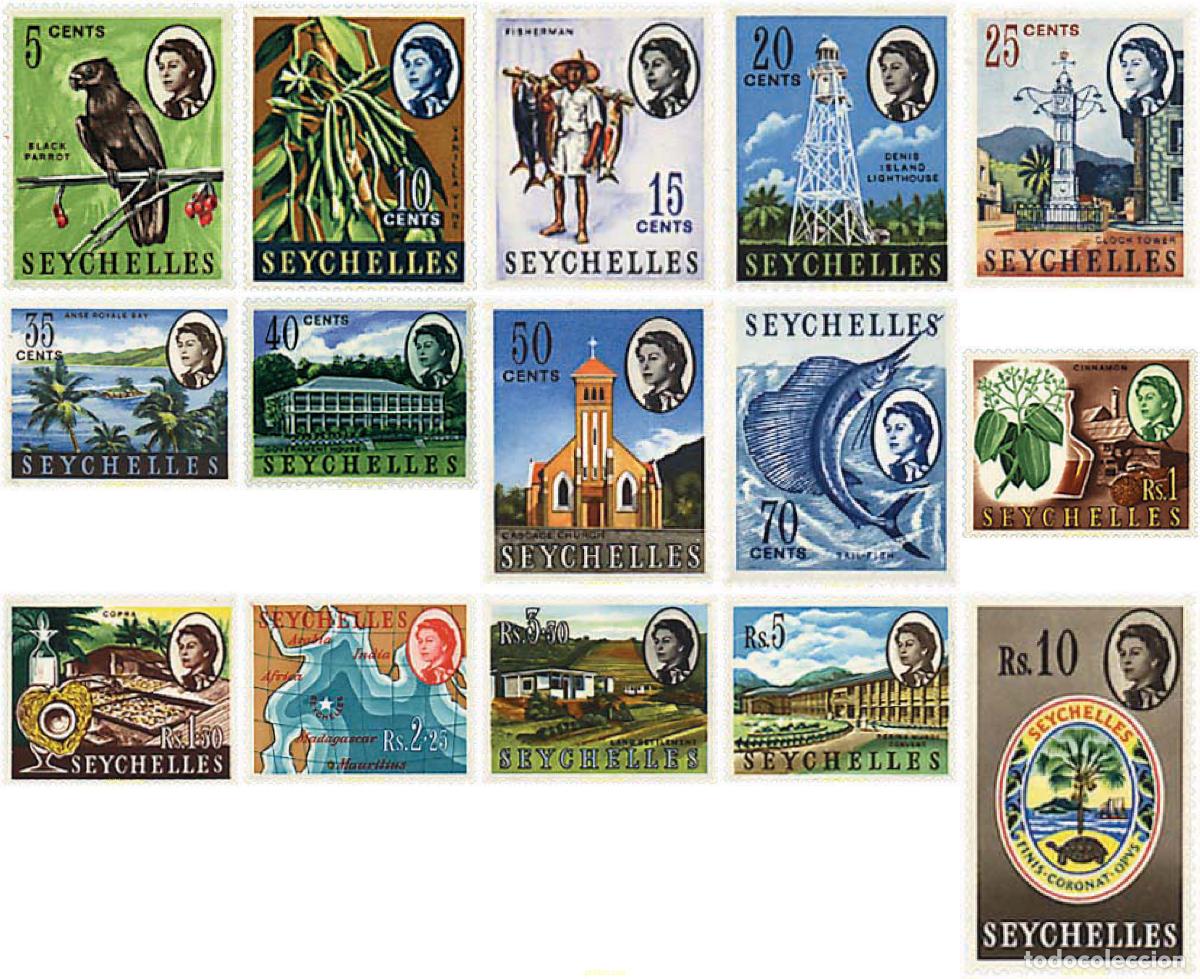 Francobolli: 361401 MNH SEYCHELLES 1962 MOTIVOS VARIOS. REINA ISABEL II