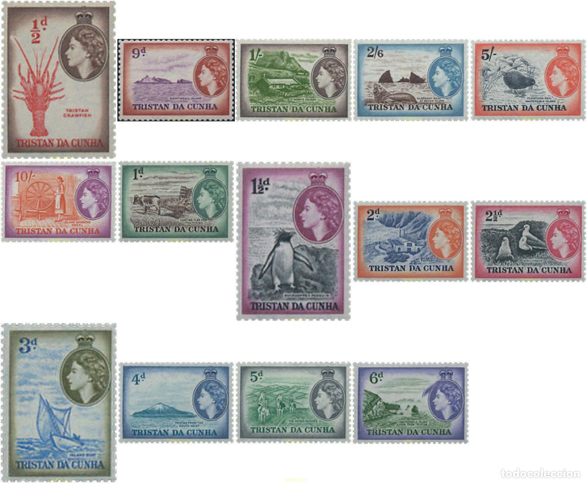 Sellos: 204088 HINGED TRISTAN DA CUNHA 1954 ELISABETH II