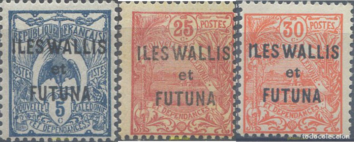 Sellos: 674031 HINGED WALLIS Y FUTUNA 1922 SERIE BASICA