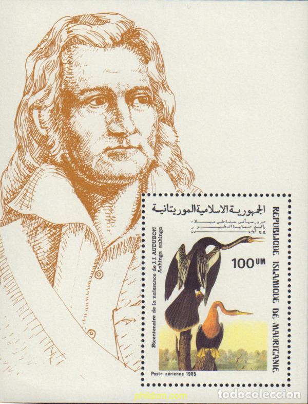 Stamps: 36784 MNH MAURITANIA 1985 BICENTENARIO DEL NACIMIENTO DEL ORNITOLOGO J.J. AUDUBON
