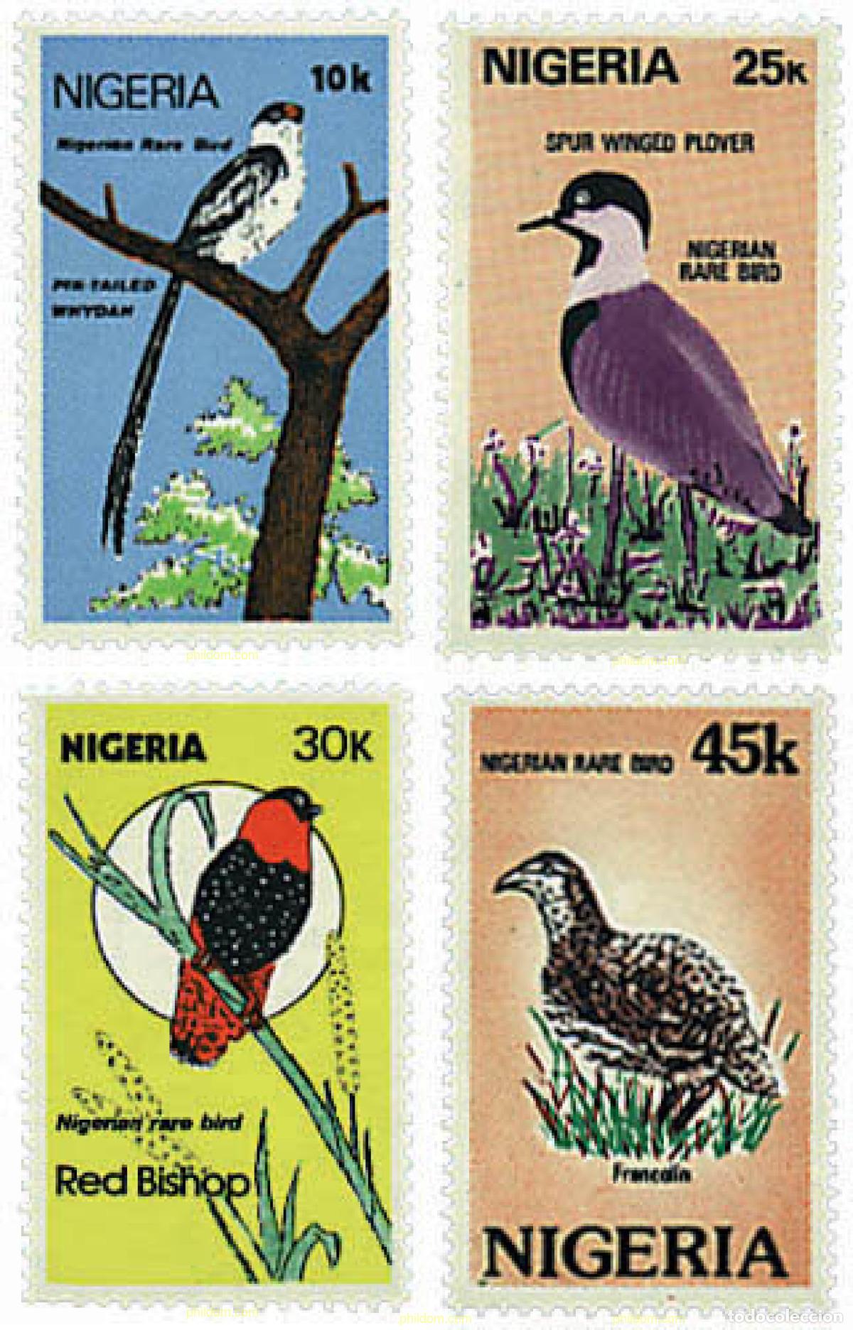 Sellos: 35232 MNH NIGERIA 1984 PAJAROS RAROS DE NIGERIA