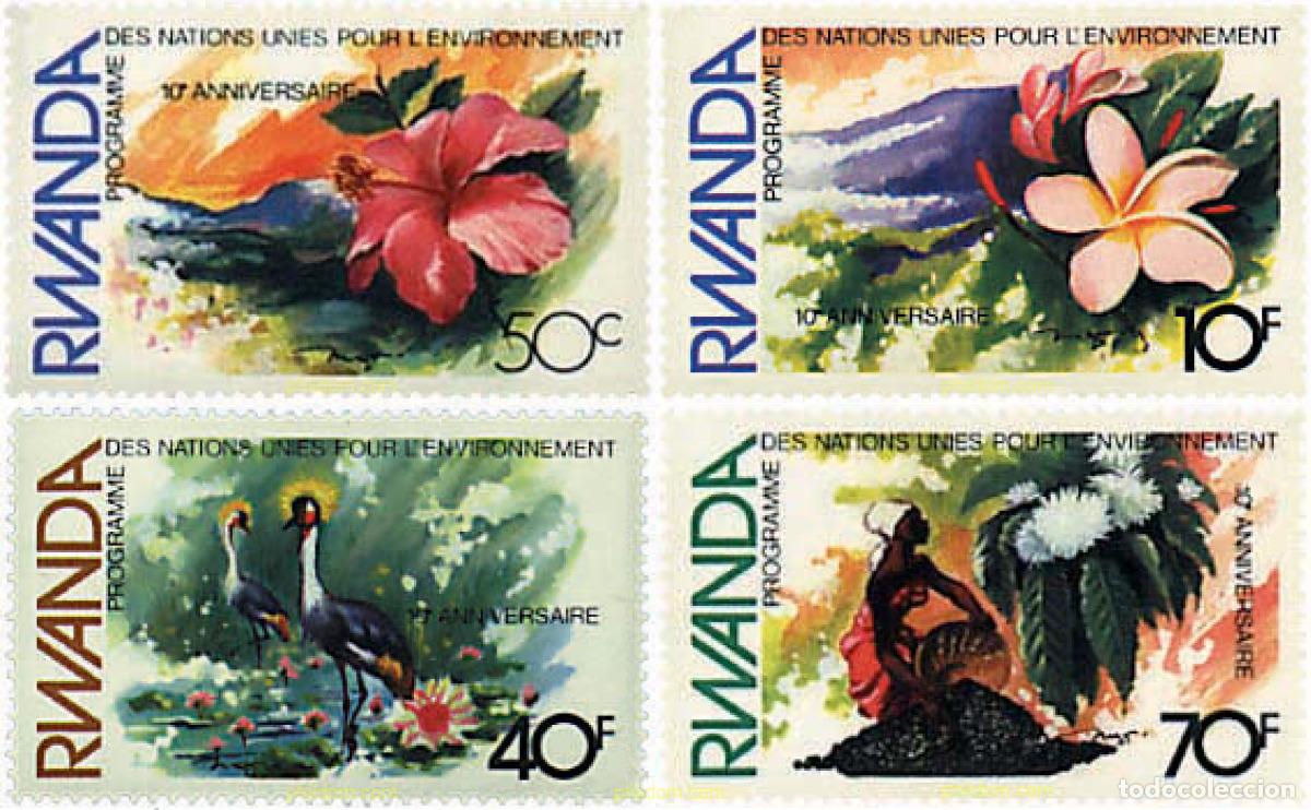 Sellos: 289680 MNH RUANDA 1982 10 ANIVERSARIO DEL PROGRAMA DE LAS NACIONES UNIDAS PARA EL DESARROLLO DE LA