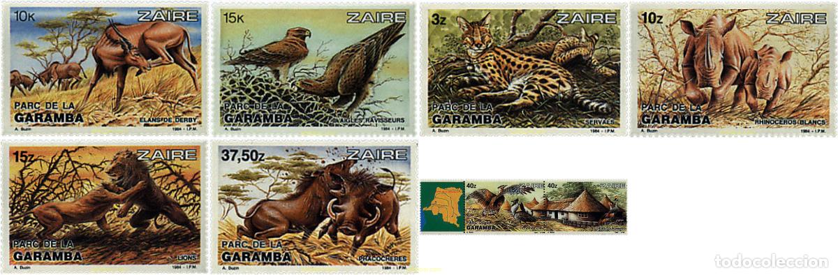 Sellos: 667702 MNH ZAIRE 1984 PARQUE DE LA GARAMBA