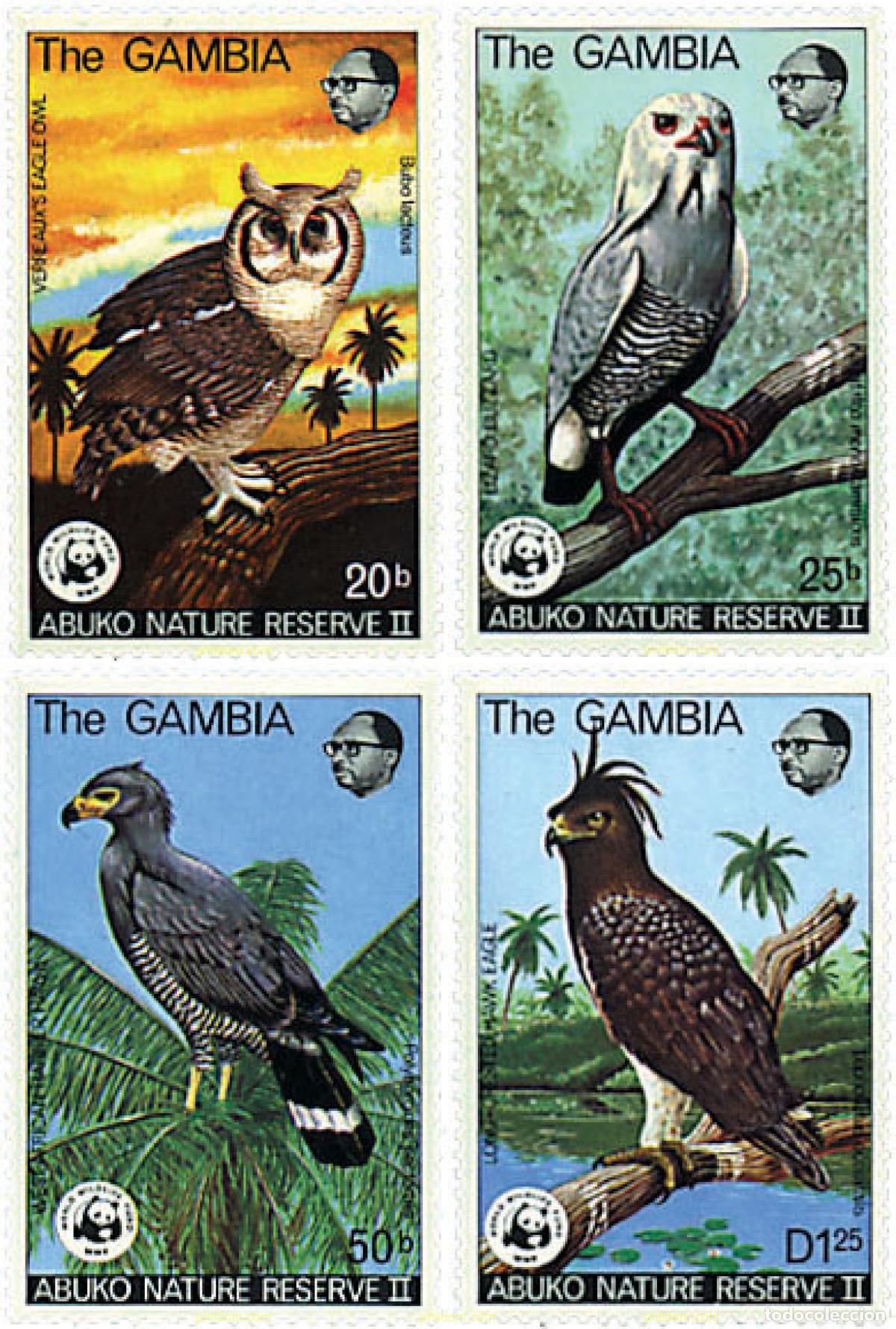 Sellos: 73920 MNH GAMBIA 1978 RESERVA NATURAL DE ABUKO
