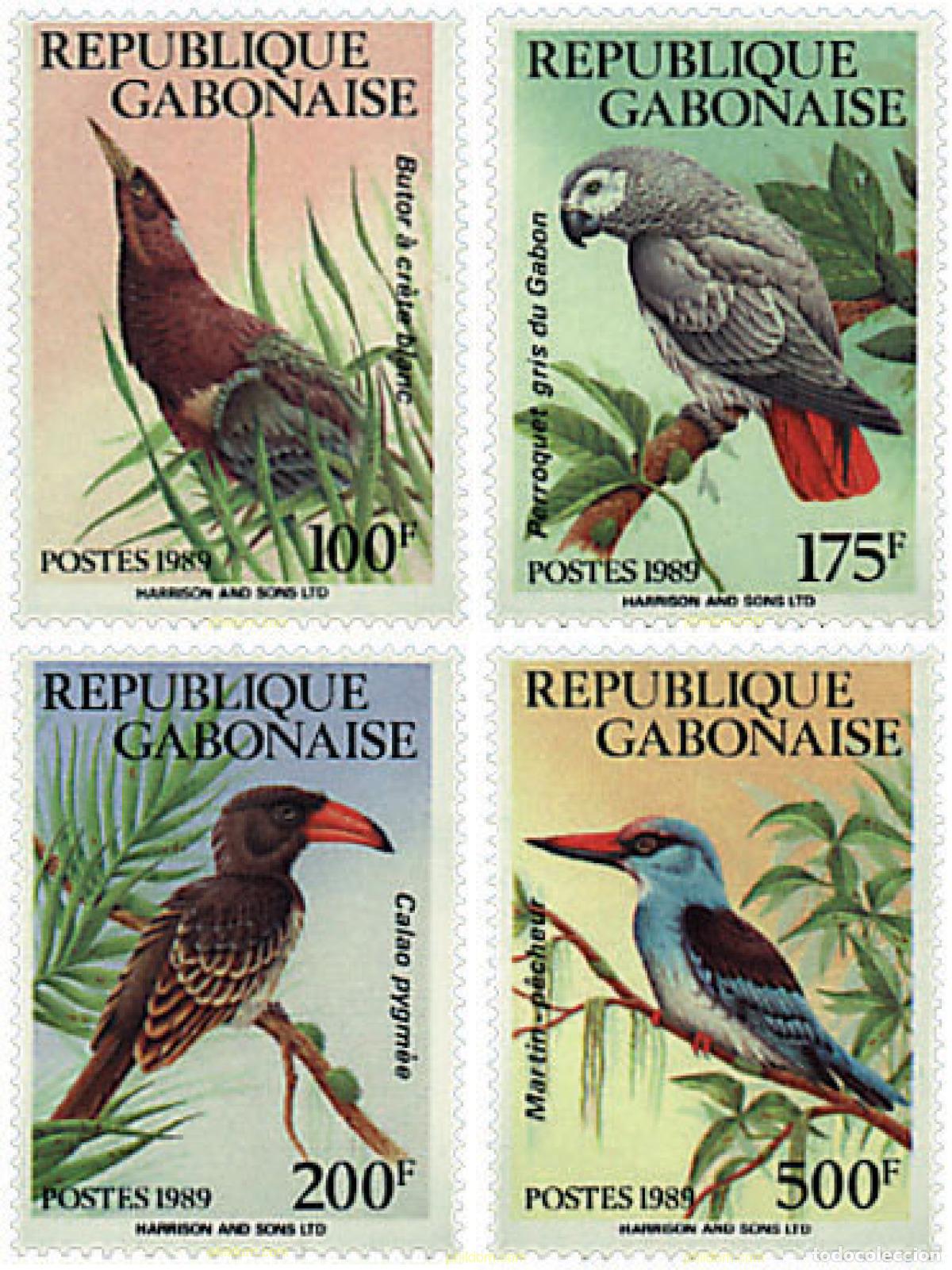 Sellos: 88860 MNH GABON 1989 AVES