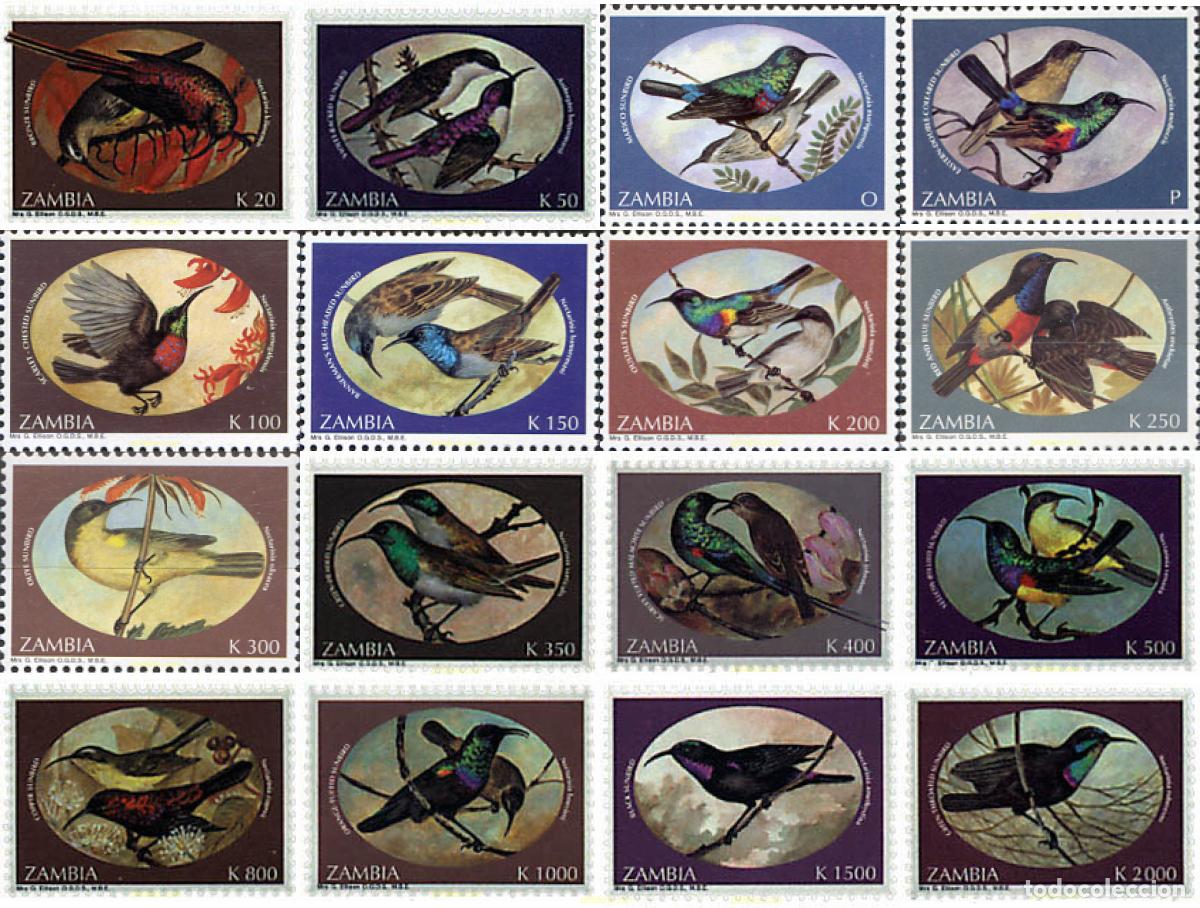 Sellos: 34279 MNH ZAMBIA 1994 AVES