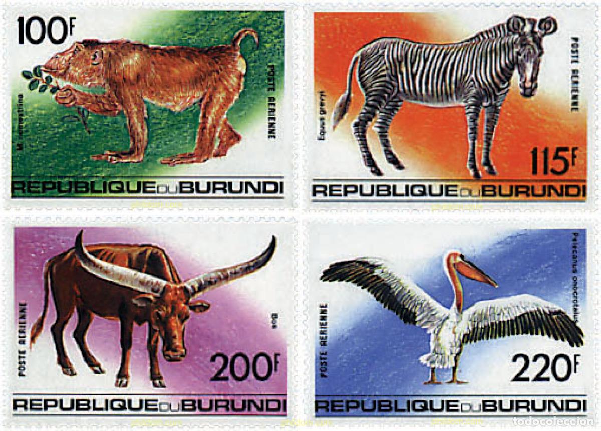 Sellos: 33118 MNH BURUNDI 1992 FAUNA SALVAJE