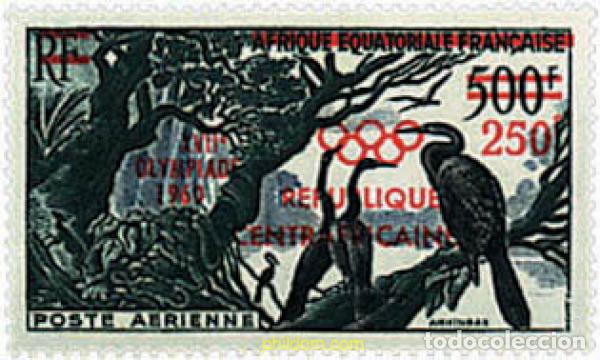 Sellos: 33471 MNH CENTROAFRICANA 1960 17 JUEGOS OLIMPICOS VERANO ROMA 1960