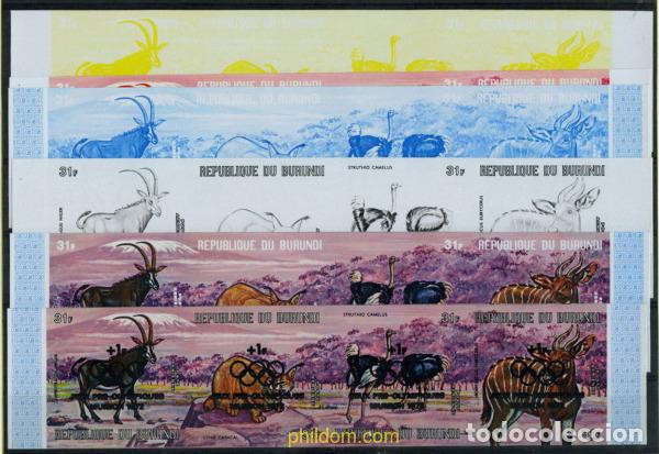 Sellos: 130126 MNH BURUNDI 1971 75 ANIVERSARIO DE LOS JUEGOS OLIMPICOS MODERNOS. JUEGOS DE LA 20 OLIMPIADA.