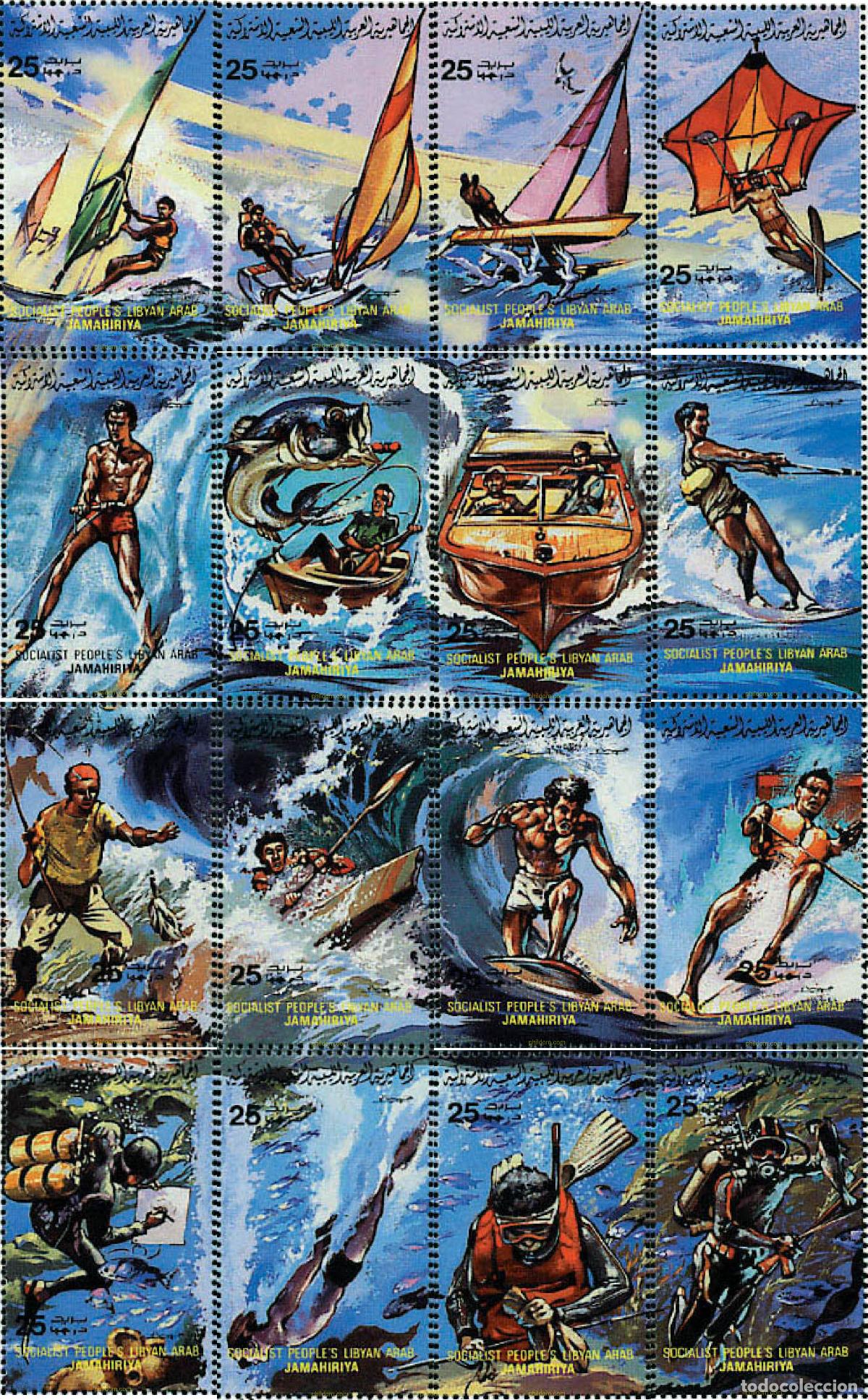 Sellos: 261913 MNH LIBIA 1984 DEPORTES NAUTICOS