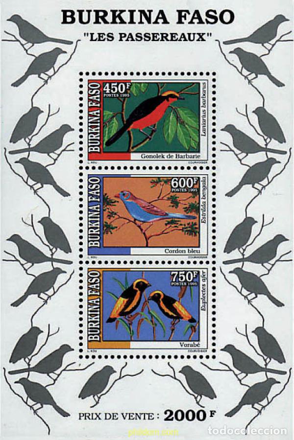 Sellos: 36159 MNH BURKINA FASO 1995 AVES