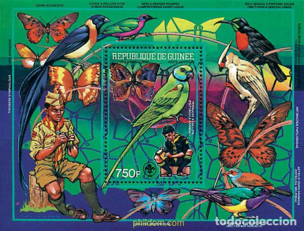 Sellos: 77262 MNH GUINEA 1993 50 ANIVERSARIO DE LA MUERTE DE LORD BADEN-POWELL