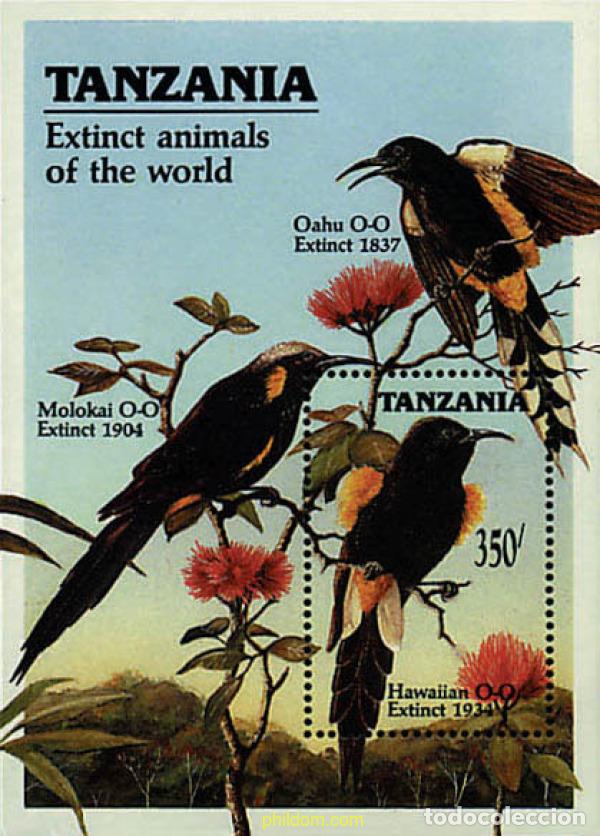 Sellos: 329546 MNH TANZANIA 1990 ANIMALES DESAPARECIDOS