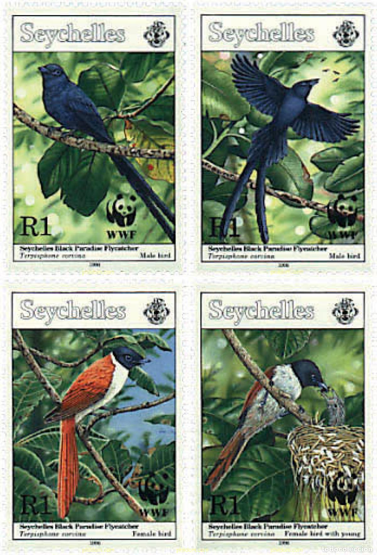 Sellos: 74336 MNH SEYCHELLES 1996 MONARCA PARAISO DE SEYCHELLES