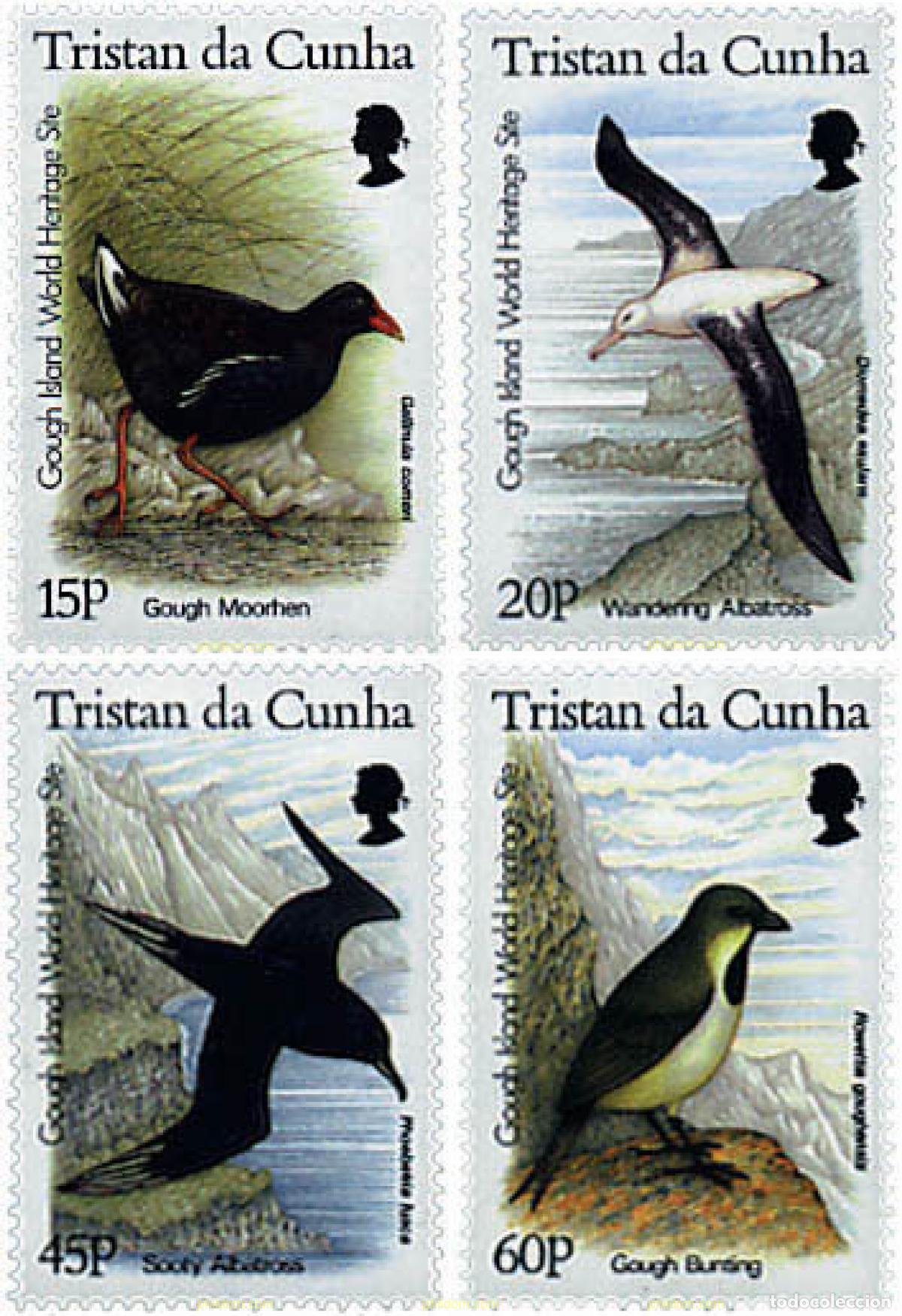 Sellos: 42732 MNH TRISTAN DA CUNHA 1996 AVES DE LA ISLA GOUGH