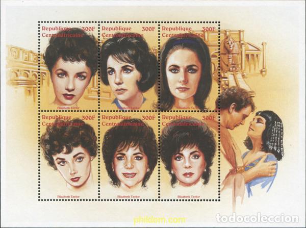 Sellos: 587590 MNH CENTROAFRICANA 1997 ELIZABETH TAYLOR