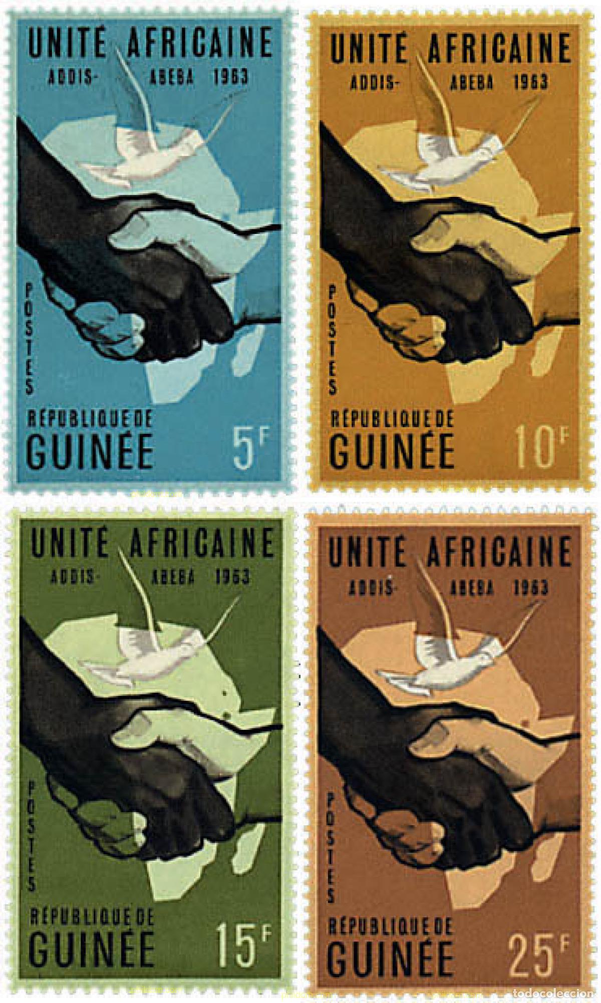 Sellos: 32303 MNH GUINEA 1963 CONFERENCIA DE LA UNIDAD EUROPEA EN ADIS ABEBA